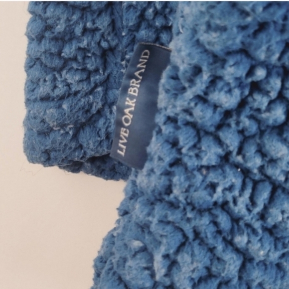 LIVE OAK BRAND Fleece Sherpa Blue Pullover Size Large - Picture 4 of 5